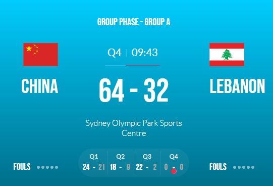 统治攻防！中国女篮第三节打出22-2比分 黎巴嫩进攻完全被封锁